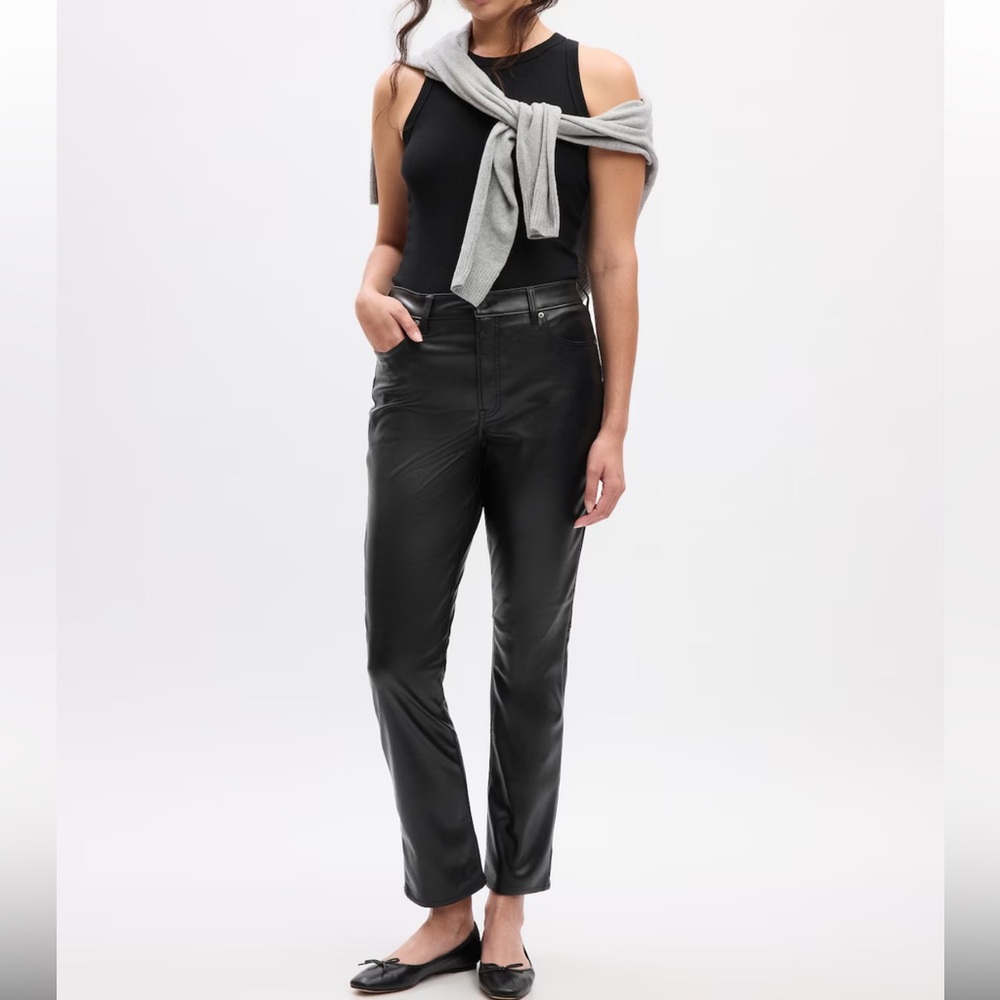 Gap Vintage Faux leather jeans